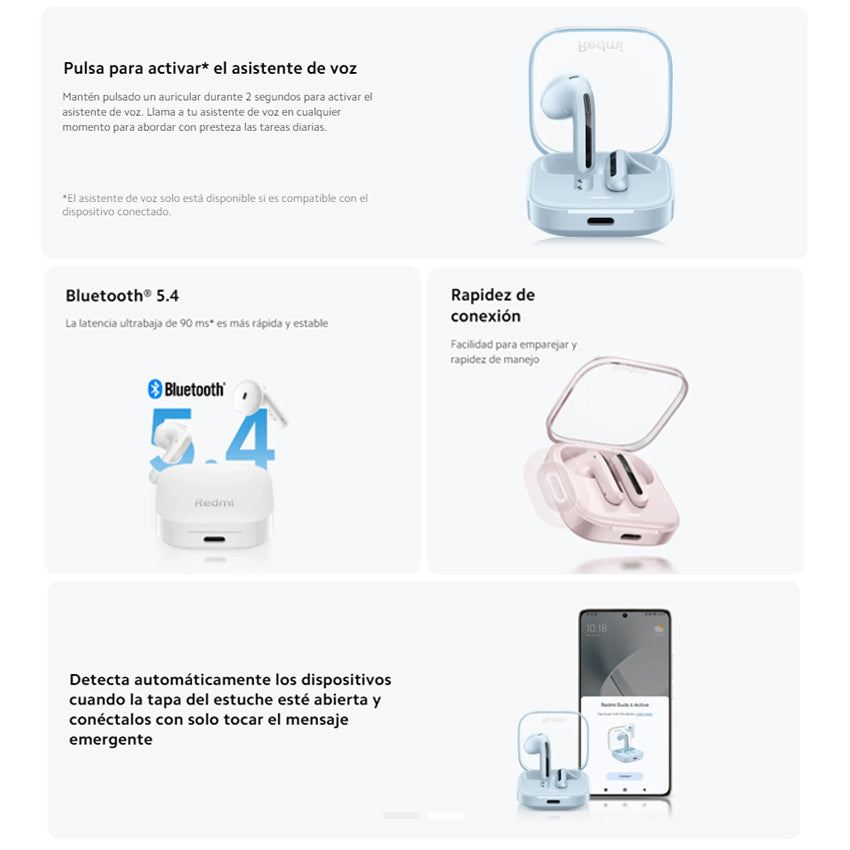AUDIFONOS REDMI BUDS 6 ACTIVE